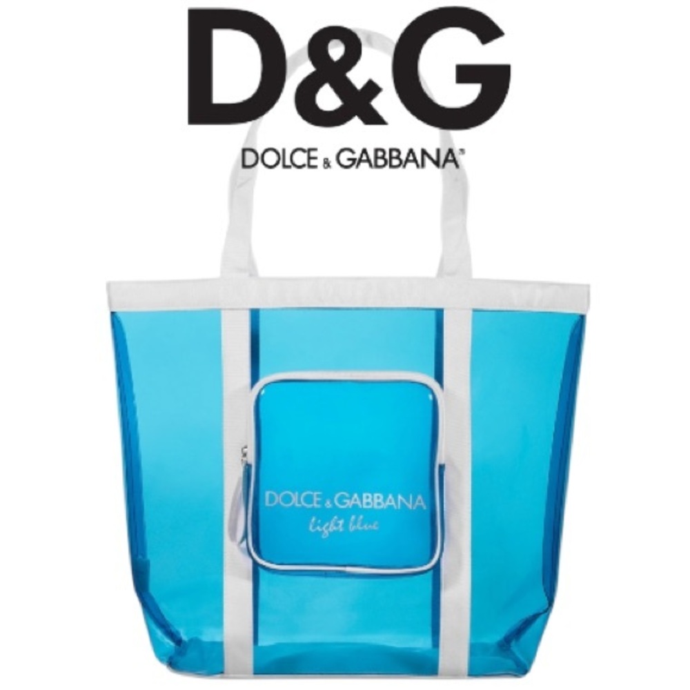 Dolce & Gabbana Light Blue Transparent Tote